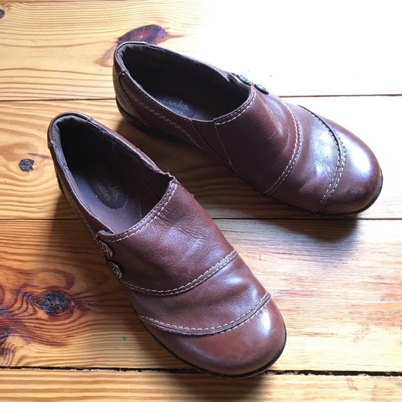 Clarks Brown Chocolate Bendables Loafer Clogs, EUC, 7M - Picture 2 of 10